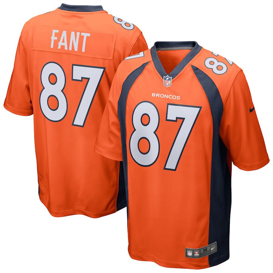 Men Denver Broncos 87 Noah Fant Nike Orange Game NFL Jersey